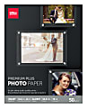 Office Depot® Brand Premium Plus Photo Paper, Glossy, Letter Size, White, Pack Of 50 Sheets 1 thumbnail image