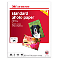 Office Depot® Brand Standard Photo Paper, Glossy, 8 1/2" x 11", 7 Mil, Pack Of 50 Sheets 1 thumbnail image
