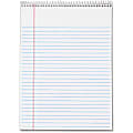 TOPS Docket Wirebound Legal Writing Pads - Letter - 70 Sheets - Wire Bound - 0.34" Ruled - 16 lb Basis Weight - 8 1/2" x 11" - 11" x 8.5" - White Paper - Perforated, Hard Cover, Stiff-back, Spiral Lock - 3 / Pack