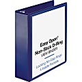 Sparco Easy-Open Nonstick View 3-Ring Binder, 3" D-Rings, Navy 1 thumbnail image