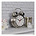 FirsTime & Co.® Twin Bell Tabletop Clock, Silver
