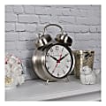 FirsTime & Co.® Twin Bell Tabletop Clock, Silver 1 thumbnail image