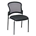 Office Star™ Pro-Line™ II Stackable Chair, Straight Legs, Black