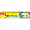 Glad Press'n Seal Food Plastic Wrap - 11.80" Width x 71.10 ft Length - Durable, Freezer Safe, Microwave Safe, Cutting Edge - Plastic - Clear - 1Each
