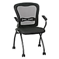 Office Star™ Pro-Line™ II Deluxe Folding Chairs With ProGrid Back, Black/Titanium, Set Of 2 1 thumbnail image
