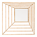 Zuo Modern Dimension Square Mirror, 15 15/16"H x 15 15/16"W x 2 5/8"D, Gold 1 thumbnail image