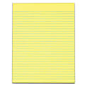 TOPS™ The Legal Pad™ Glue-Top Writing Pads, 8 1/2" x 11", Wide Ruled, 50 Sheets, Canary, Pack Of 12 Pads 1 thumbnail image