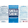 Sheila Shine Self-adhesive Container Labels - 1 19/64" Height x 6 3/5" Width x 9 3/5" Length - Rectangle - White, Blue - 100 / Pack 1 thumbnail image
