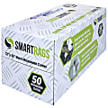 Hospeco SmartRags® Disposable Microfiber Towels, 18 Gram, 180 GSM, 12" x 12", White, 50 Towels Per Box, Case Of 8 Boxes 1 thumbnail image