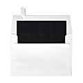 LUX Square Envelopes, 6 1/2" x 6 1/2", Self-Adhesive, Black/White, Pack Of 500