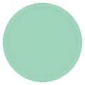 Amscan Round Paper Plates, 7", Cool Mint, Pack of 120 Plates