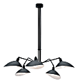Zuo Modern Desden Ceiling Lamp, 47-1/5"W, Black