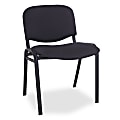 Alera® Reception-Style Stacking Chairs, Black Fabric, Set Of 4