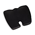 Mind Reader Ergonomic Pressure Relief Air-Cloud Memory Foam Seat Cushion, 4"H x 16-3/4"W x 18"D, Black 1 thumbnail image