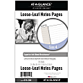 AT-A-GLANCE Undated Notes Pages, Loose-Leaf, 7 Ring, Desk Size, 5 1/2" x 8 1/2" 1 thumbnail image