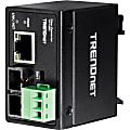 TRENDnet Hardened Industrial 100Base-FX - 1 x Network (RJ-45) - 1 x SC Ports - Multi-mode - Fast Ethernet - 100Base-FX, 10/100Base-T - Rail-mountable, Wall Mountable 1 thumbnail image