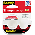 Scotch® Gloss Finish Transparent Tape, 3/4" x 300"