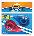 BIC Wite-Out EZ Correct Correction Tape, White, No Dry Time, Tear Resistant Tape, 2-Count 1 thumbnail image