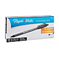 Paper Mate® Comfortmate™ Ultra Retractable Ballpoint Pens, Fine Point, 0.8 mm, Black Barrel, Black Ink, Pack Of 12 1 thumbnail image
