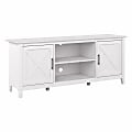Bush® Furniture Key West TV Stand for 70" TV, 24-2/5"H x 60-1/4"W x 15-5/7"D, Pure White Oak, Standard Delivery 1 thumbnail image