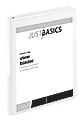 Just Basics® Basic View 3-Ring Binder, 1/2" Round Rings, White 1 thumbnail image