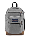 Jansport cool student backpack grey letterman poly 2025