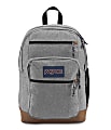 JanSport Cool Student Backpack With 15" Laptop Pocket, 100% Recycled, Gray Letterman