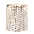 SEI Campti Round Accent Table, 18-1/4"H x 16"W x 16"D, White Washed 1 thumbnail image