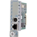 Omnitron Systems iConverter NMM2 Network Management Module - 1 x RJ-45 10/100Base-TX Management, 1 x Serial RS-232 Management 1 thumbnail image