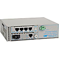 Omnitron Systems iConverter 4-Port T1/E1 Multiplexer - 4x T1/E1 , 1x 10/100Base-T , 1x 100Base-FX - 100Mbps Fast Ethernet, 1.544Mbps T1 , 2.048Mbps E1 1 thumbnail image