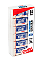 Pentel® Hi-Polymer Block Eraser, White, Pack Of 14