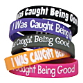Teacher Created Resources Wristbands, I Was Caught Being Good, 7 1/4", Assorted Colors, Pre-K - Grade 12, Pack Of 10