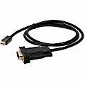 AddOn 6ft Mini-DisplayPort 1.1 Male to VGA Male Black Cable For Resolution Up to 1920x1200 (WUXGA), MDISPORT2VGAMM6B 1 thumbnail image