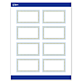 Avery® Printable Cards With Sure Feed® Technology, 2" x 3-1/2", Matte White With Gold Dots/Blue Border Design, Pack Of 80 1 thumbnail image