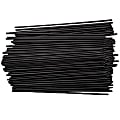 Wrapped Paper Straws, 8", Black, Case Of 600 Straws