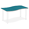 HON® Build Ribbon Table Top, 1 1/8"H x 54"W x 30"D, Blue Agave