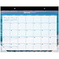 At-A-Glance Tropical Escape Calendar Monthly Desk Pad - Julian Dates - Monthly - 1 Year - January 2022 till December 2022 - 1 Month Single Page Layout - 22" x 17" Sheet Size