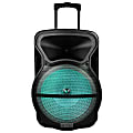 Trexonic Combination Bluetooth® Portable Speaker, 15" Subwoofer With Remote Control and Wireless Microphone, Black 1 thumbnail image