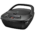 GPX Bluetooth® BCB117B CD Boombox With AM/FM Radio, 4.33"H x 8.46"W x 8.46"D, Black 1 thumbnail image