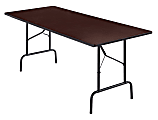 Realspace® Folding Table, 29"H x 72"W x 30"D, Walnut