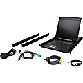 IOGEAR 16-Port 19" LCD KVM Drawer - 16 Computer(s) - 19" LCD - 1280 x 1024 - 16 - Keyboard - 1U High 1 thumbnail image
