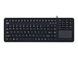Adesso® Touchpad Keyboard With Antimicrobial Protection, 108 Key, AKB-27OUB