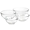 Martha Stewart 4-Piece Glass Nesting Bowl Set, Clear 1 thumbnail image