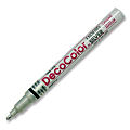 Marvy DecoColor Fine Point Paint Markers - Fine Point Type - Metallic Silver Oil Based Ink - 1 Each 1 thumbnail image