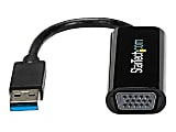 StarTech.com USB 3.0 to VGA Adapter - Slim Design - 1920x1200 - Adapter - TAA Compliant - USB Type A male to HD-15 (VGA) female - 7.5 in - black - 1 thumbnail image