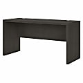 Office by Kathy Ireland® Echo 60"W Credenza Desk, Charcoal Maple, Standard Delivery