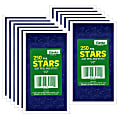 Eureka Presto-Stick Foil Star Stickers, 1/2", Blue, 250 Stickers Per Pack, Set Of 12 Packs