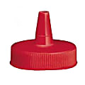 Tablecraft Squeeze Bottle Tops, 1 Oz, Red, Pack Of 12 Tops