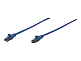 Intellinet Network Patch Cable, Cat6, 7.5m, Blue, CCA, U/UTP, PVC, RJ45, Gold Plated Contacts, Snagless, Booted, Lifetime Warranty, Polybag - Patch cable - RJ-45 (M) to RJ-45 (M) - 25 ft - UTP - CAT 6 - molded, snagless - blue 1 thumbnail image