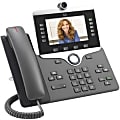 Cisco 8845 IP Phone - Corded/Cordless - Corded - Bluetooth - Wall Mountable - Charcoal - 5 x Total Line - VoIP - Caller ID - SpeakerphoneEnhanced User Connect License - 2 x Network (RJ-45) - PoE Ports - Color